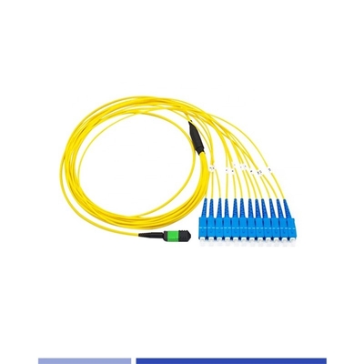 kupować 12 rdzenia OS2 MTP® Fiber Patch Cable Female To SC Simplex 3m LSZH produkcja online