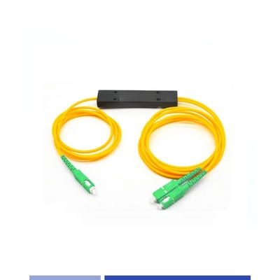 kupować Wysokiej dokładności 1x2 PLC Fiber Splitter ABS Module SC/APC Singlemode 2.0mm produkcja online