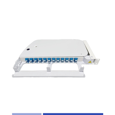 kupować 12 port 24 Panel Fiber Patch Panel Rotary ABS Plastic 19