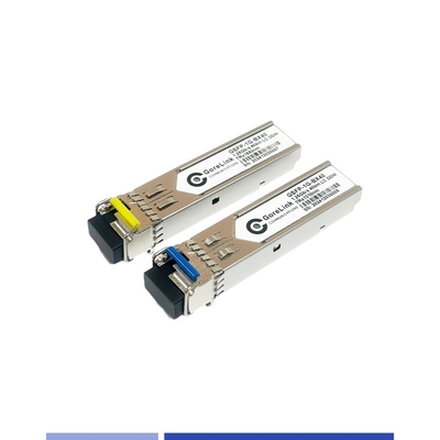kupować BIDI Gigabit Optical Transceiver 40km Single Mode SMF Dual Fiber TX1310nm RX1550nm LC produkcja online