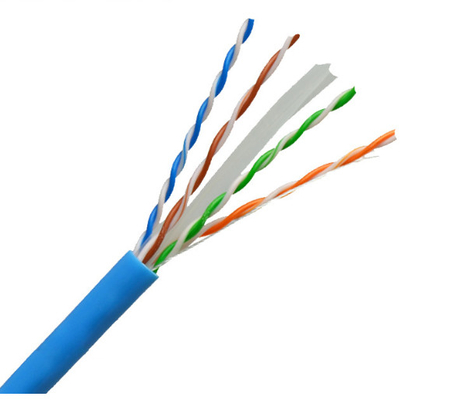 kupować Cat6 23AWG Kabel Ethernet UTP Twarda miedź 4 pary PVC Błękitny 305Mtr produkcja online