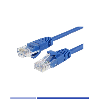 kupować UTP 24AWG Stranded Cat6 Patch Cord PVC 1m Copper Patch Cord Blue produkcja online