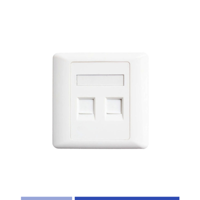 kupować Akcesoria do telekomunikacji w pomieszczeniach zamkniętych Dwu-port Face Plate dla Cat3 Cat5E Cat6 Keystone Jack produkcja online