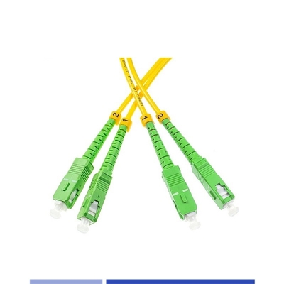 Włókno optyczne, SC/APC-SC/APC, pojedynczy tryb, duplex, LSZH, 3m, 2,0mm