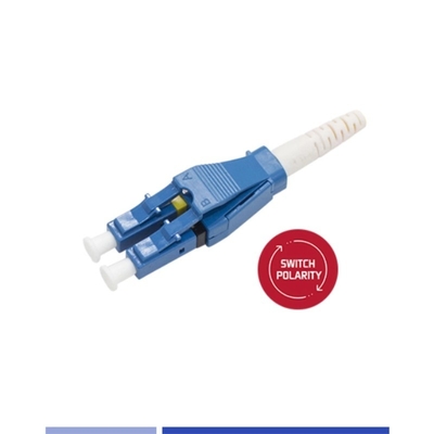 Uniboot LC UPC Single Mode Fiber Connector Duplex 3.0mm Polarity Switchable