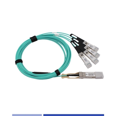 Kabel optyczny aktywny 100G (AOC) QSFP28 do 4x25G SFP28 Kabel przejściowy OM3 3m