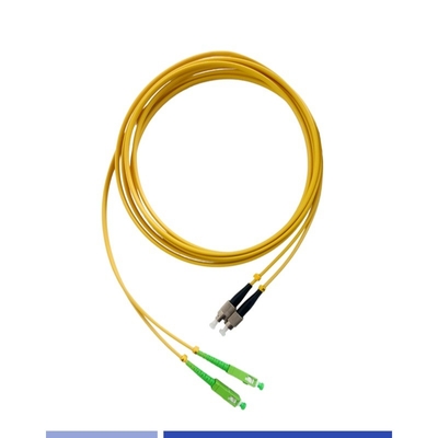 Jednostronnego drutu plastra światłowodowego SC/APC do FC/UPC Duplex 3,0 mm LSZH