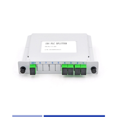 Kompaktny 1x4 PLC Splitter Single Mode SC APC Wysokiej Precyzji Lekki