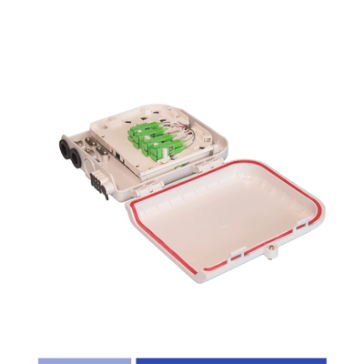 8 Port Fiber Optic Distribution Box LC/SC Fiber Termination Box Kompaktowy, montowany na ścianie