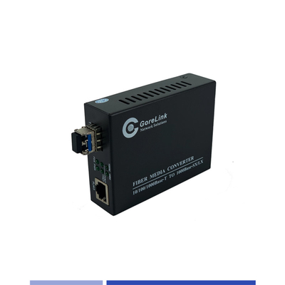 Konwerter światłowodowy 10/100/1000Mbps Single-mode SMF 1310nm Dual SFP Slot 40KM